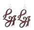 Red Sunflower Los Angeles Earrings featuring vibrant floral design and gold-tone hooks, perfect for stylish accessories.