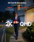 Start2Finish VEVOR Video Doorbell with 2K camera, 170° view, 2-way audio, night vision, motion detection, and wireless connectivity.