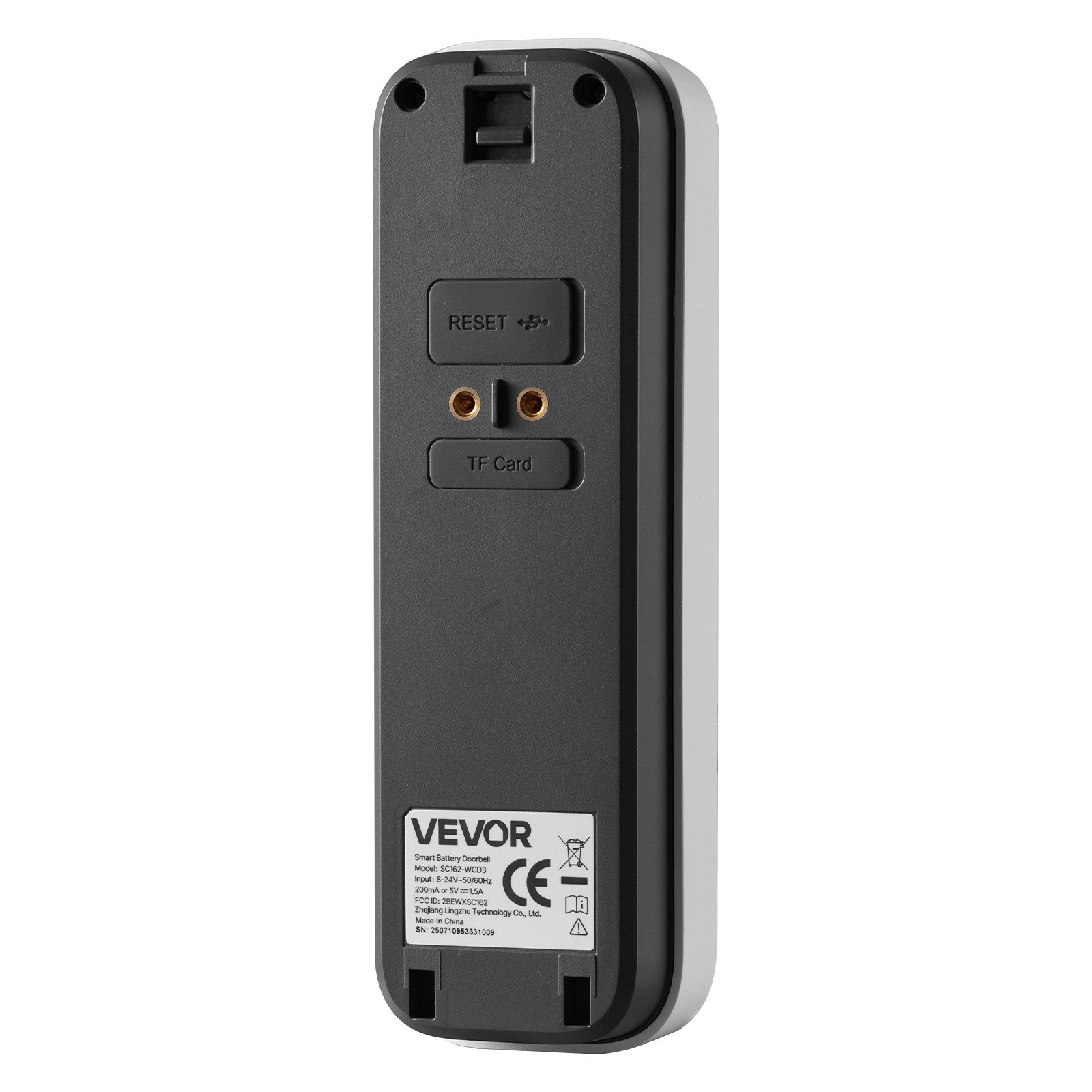 Start2Finish VEVOR 2K Wireless Video Doorbell with 170° view, 2-way audio, night vision, motion detection, supports Alexa and Google.