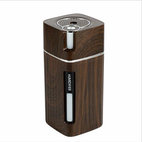 Maroon Asteria ultrasonic air humidifier USB mini mist maker with LED lights for home improvement and air quality.