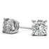 Start2Finish 2.00 CTW lab-created moissanite round stud earrings in sterling silver, featuring 6mm sparkling stones.