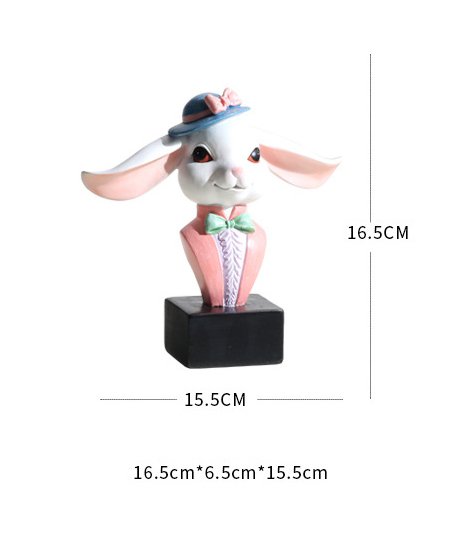 Fuchsia Molly rabbit-shaped eyeglass holder with organized slot for glasses, made of colorful ceramic material.