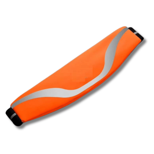 Black Lavender water-resistant sport waist pack with reflective strip, ideal for running and outdoor activities.