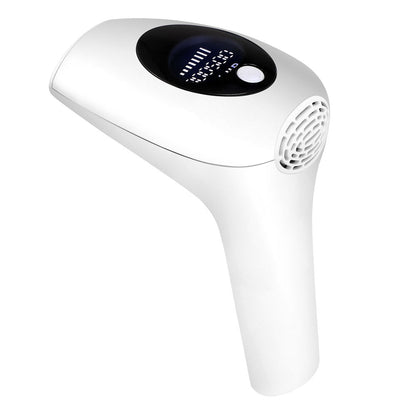 Maroon Asteria hair removal laser epilator showing a sleek device with a light-emitting treatment window for permanent hair removal.