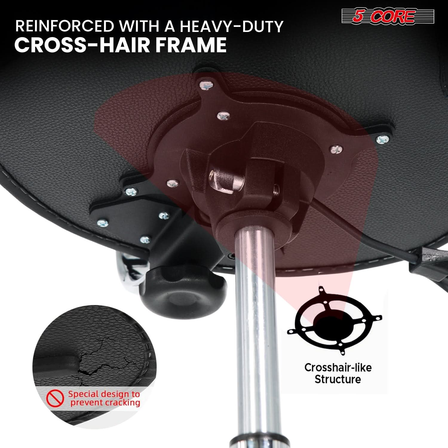 Start2Finish 5 Core Drum Throne with 4-inch padded seat, backrest, airlift adjustment, ergonomic design for drummers.