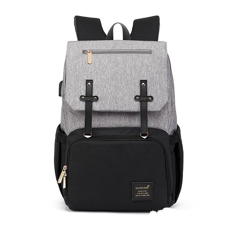 Maroon Asteria high-quality Oxford mummy backpack with multiple compartments and ergonomic straps for comfortable carrying.
