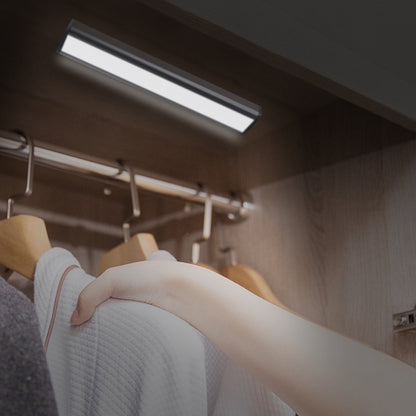 Salmon Lucky Let There Be Light 20 Motion LED Lights with rechargeable battery, compact tech accessory for bright illumination.
