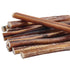 Ultramarine Daisy Brazilian grass-fed beef bully sticks for pets, showing a close-up of the dog chew treat on a plain background.