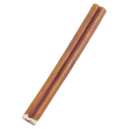 Ultramarine Daisy Brazilian grass-fed beef bully sticks for pets, showing natural beef treats on a neutral background.