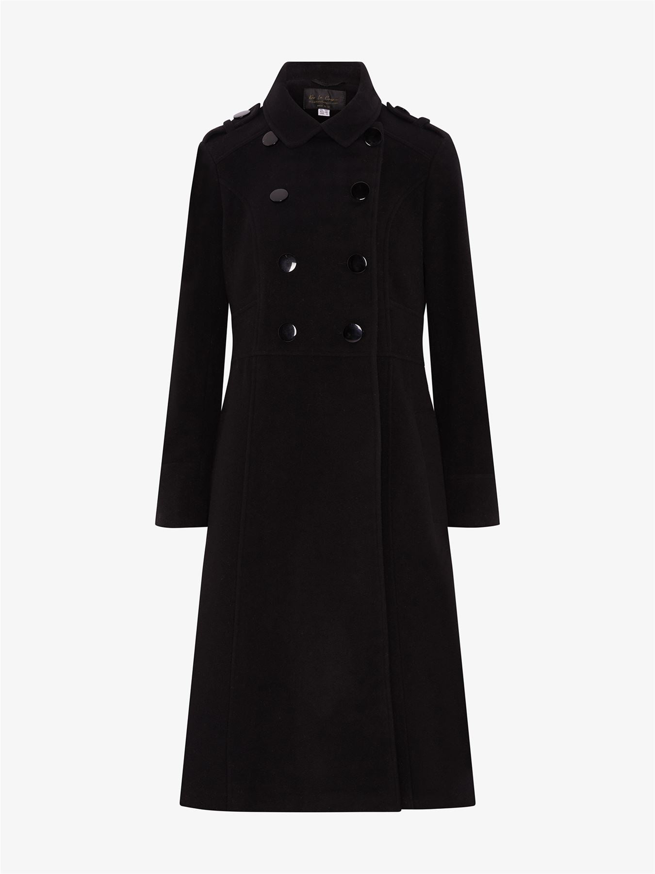 Rose Eleusis A-Line double-breasted coat, stylish women&