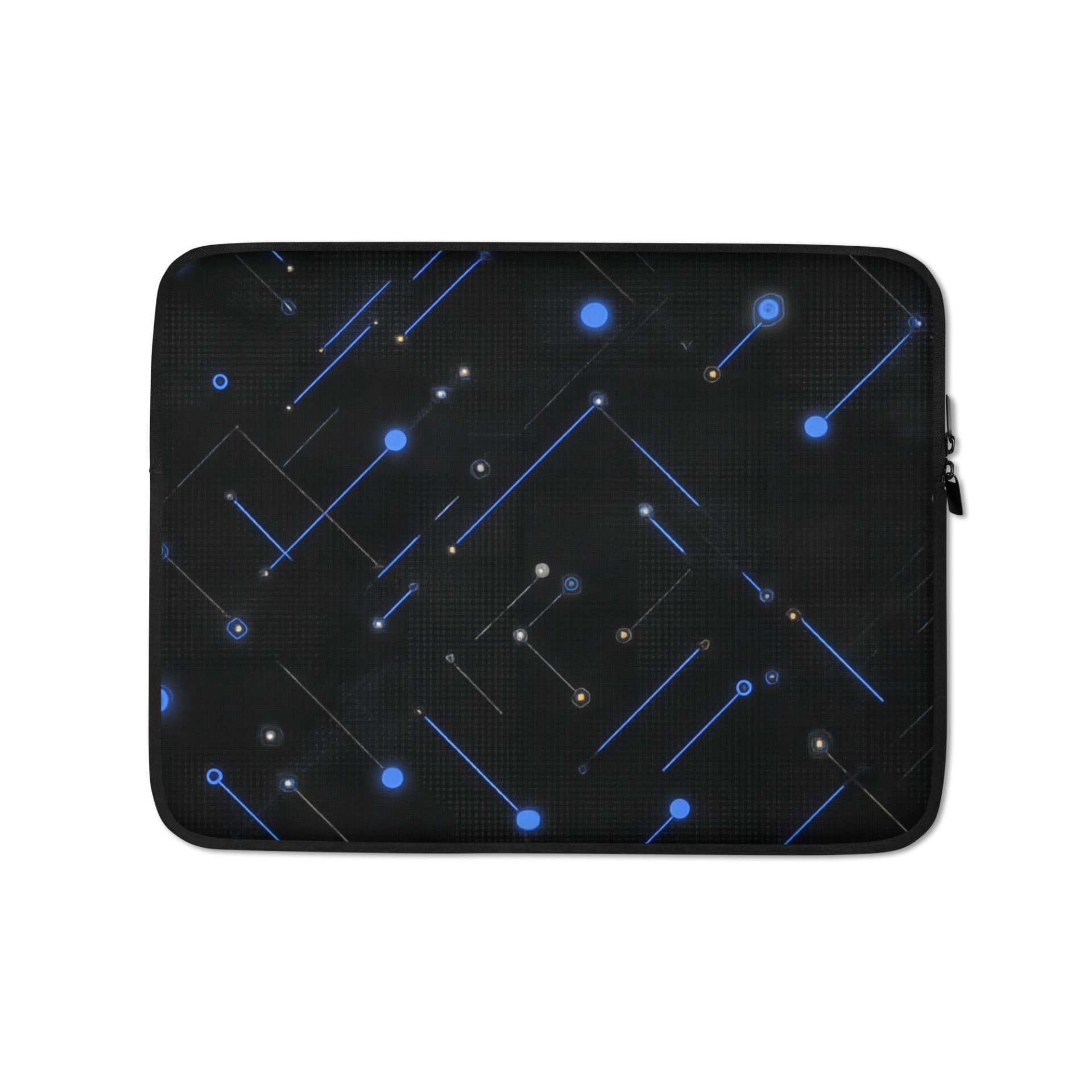 Start2Finish Neo Tech Laptop Sleeve in black, padded electronics case with zipper for 13-inch laptops, soft interior protection.