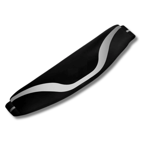 Black Lavender water-resistant sport waist pack with reflective strip, ideal for running and outdoor activities.