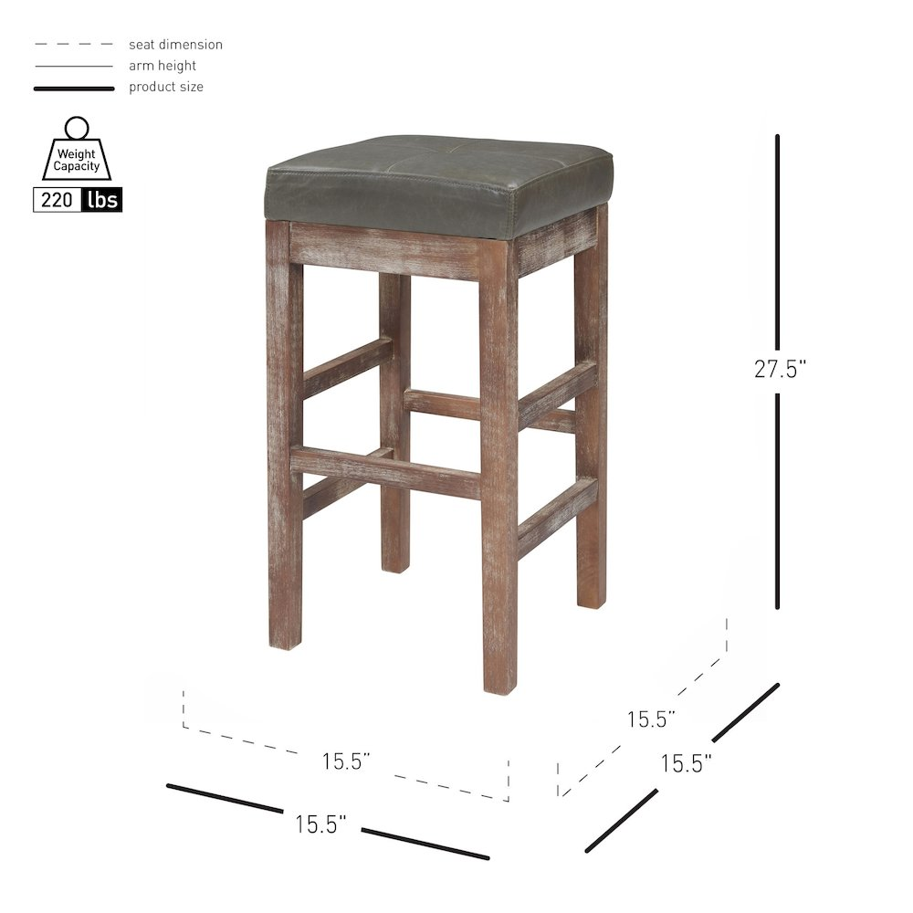 Start2Finish Valencia bonded leather counter stool with a sleek design and sturdy metal frame, ideal for modern kitchen or bar seating.