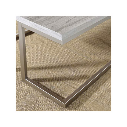 Start2Finish David end table with a sleek wooden surface and modern design, perfect for living room or bedroom decor.