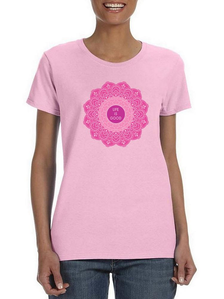 Life Is Good! branded T-shirt from Start2Finish with colorful graphic print, casual apparel for everyday wear.