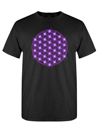 Start2Finish purple T-shirt with a circular pattern design, casual apparel made by SPIdeals Designs.