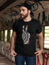 Colorful peace hand sign T-shirt by Start2Finish featuring a vibrant design on casual apparel.