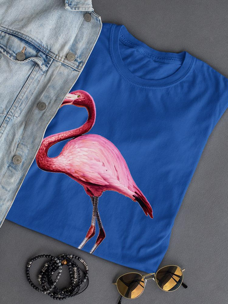 Pink Flamingo T-shirt by Start2Finish featuring a vibrant flamingo graphic on soft apparel fabric.