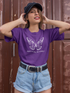 Black Antisocial Butterfly T-shirt by Start2Finish with a colorful butterfly graphic, casual apparel for everyday wear.