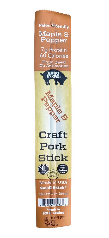 Start2Finish Craft Pork Snack Stick collection with 60 savory pork sticks arranged in a box, ready to enjoy.