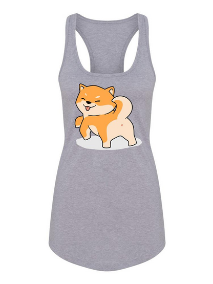 Start2Finish Cute Corgi Butt T-shirt featuring a playful graphic of a corgi&