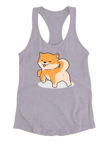 Cute Corgi Butt T-shirt from SPIdeals Designs, featuring playful cartoon Corgi rear view on comfortable apparel.