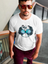 Strong Panda T-shirt by SmartPrintsInk Designs featuring a bold panda graphic on casual apparel.