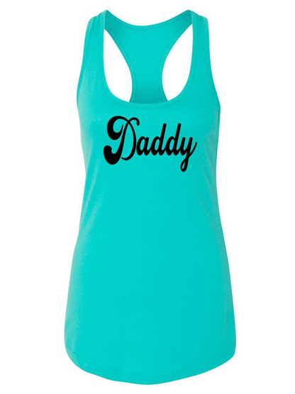 Start2Finish Daddy Text Racerback Tank top, men&