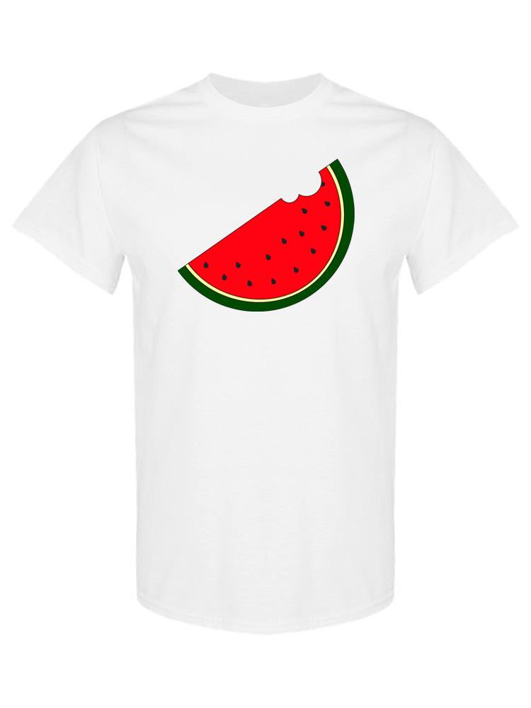 Start2Finish Bitten Watermelon T-shirt featuring a colorful watermelon graphic on soft apparel fabric.