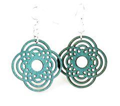 Red Sunflower small diamond half circle earrings with sparkling gemstone accents, stylish jewelry for elegant occasions.