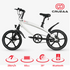 Start2Finish Racing White E-Bike with built-in speakers, Bluetooth, and sleek automotive design, showcasing the e-bike&