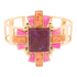 Start2Finish Santa Fe Purple Turquoise and Golden Cuff Bracelet featuring intricate jewelry design and vibrant colors.