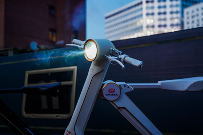Start2Finish Cruzaa electric scooter in Magno Green with Bluetooth speakers, USB port, 45km range, and 35km/h top speed.