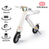 Cruzaa PRO electric scooter in racing white with Bluetooth speakers, USB port, 25km/h top speed, and 35km range.