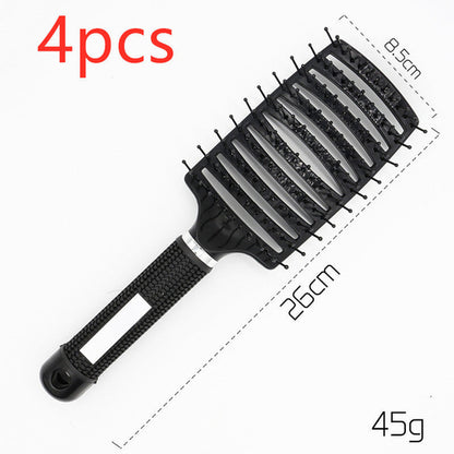 CJDropshipping anti-knot detangler hairbrush for women with soft bristles, designed for smooth, tangle-free hair brushing.