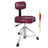 Start2Finish 5 Core Drum Throne with 4-inch padded seat, backrest, and airlift adjustable ergonomic drummer stool.