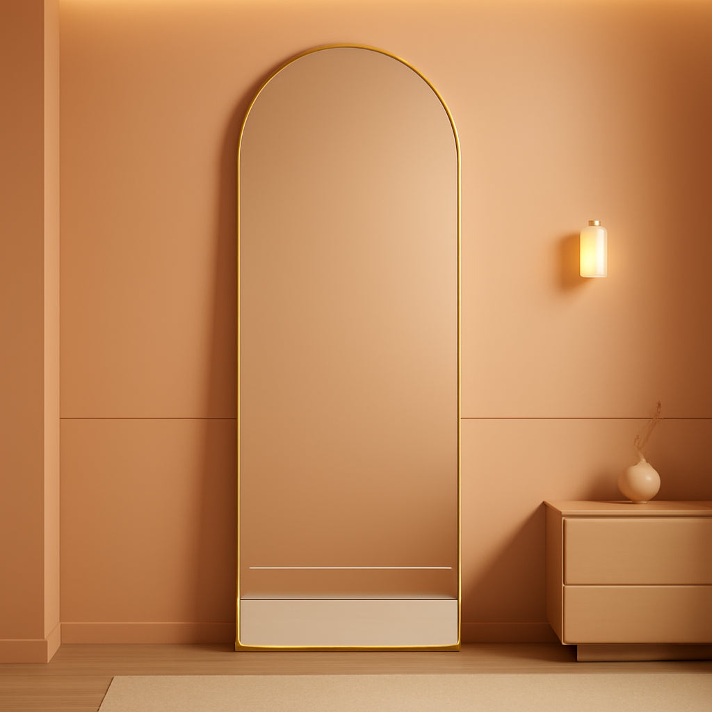 Full Length Floorstanding Mirror With Aluminum Frame