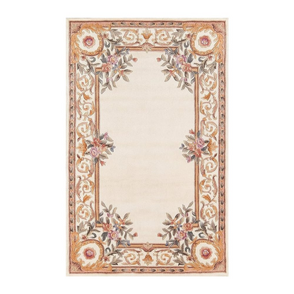 Start2Finish ivory transitional rectangle area rug with geometric pattern, 3&