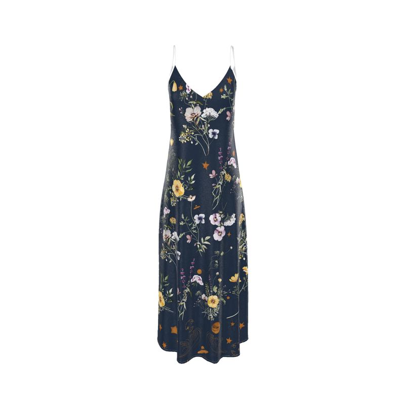 Violet Apollo Andromeda Silk Dress in Spring Equinox, women&