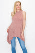 Pink sleeveless hooded top from Yellow Hera, casual dress with a relaxed fit and hood, perfect for warm weather.