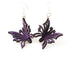 Red Sunflower 3D butterfly earrings featuring detailed butterfly design and silver-tone finish, perfect for stylish accessories.
