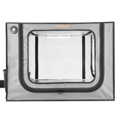 Start2Finish VEVOR 3D printer enclosure in grey, large dustproof waterproof tent with ventilation, LED, designed for Bambu Lab A1.
