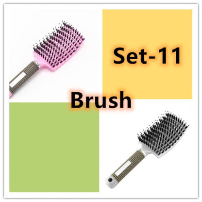 CJDropshipping Anti-Klit Hairbrush for women, detangler brush with bristles designed to smooth and untangle hair easily.