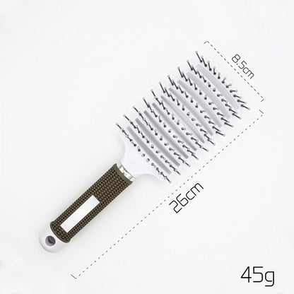 CJDropshipping anti-knot hairbrush for women, detangler brush with ergonomic design, suitable for smooth, tangle-free hair.