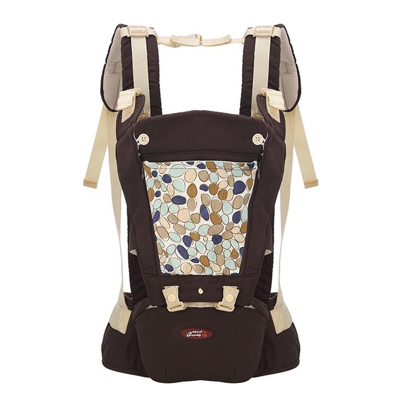Maroon Asteria breathable multifunctional baby waist stool with adjustable straps, designed for parent comfort and convenience.