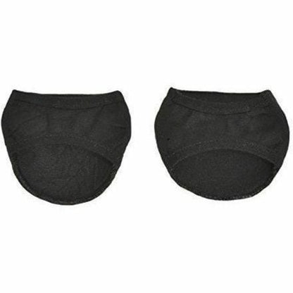 Olive Prometheus sheer open toe cover socks with cushioned, non-skid soles, four pairs in a pack.