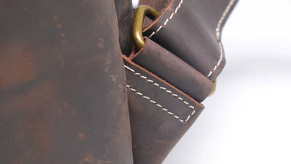 Start2Finish Calder handcrafted leather backpack with adjustable straps and sleek design, perfect for everyday accessories.