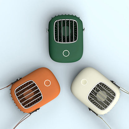 Maroon Asteria portable mini USB fan, 5V rechargeable air cooler, compact home improvement fan for personal cooling.