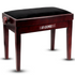 Start2Finish 5 core adjustable piano bench with thick 3.25-inch solid wood seat and heavy-duty musician chair for keyboard playing.