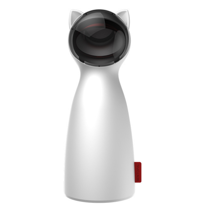 Maroon Asteria Creative Cat Pet LED Laser Funny Toy with smart automatic movement for entertaining cats.